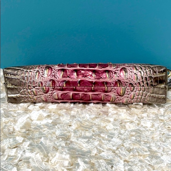 Brahmin 'Kayla' Garnet Ombre Leather Wristlet - Picture 5 of 8